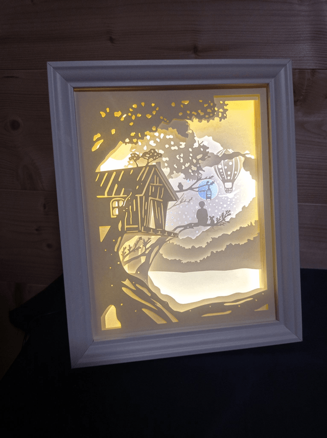 Boîte à lumière "Cabane dans les arbres"