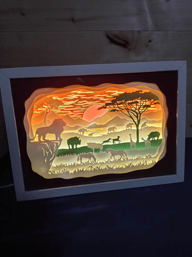 Boîte à Lumière "Savane"