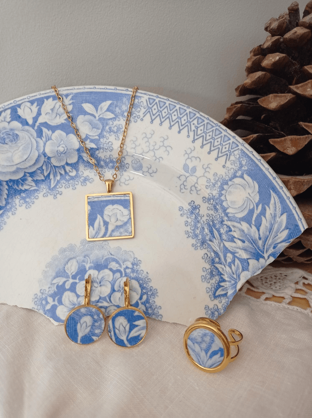 Dormeuses doré "jardinière"