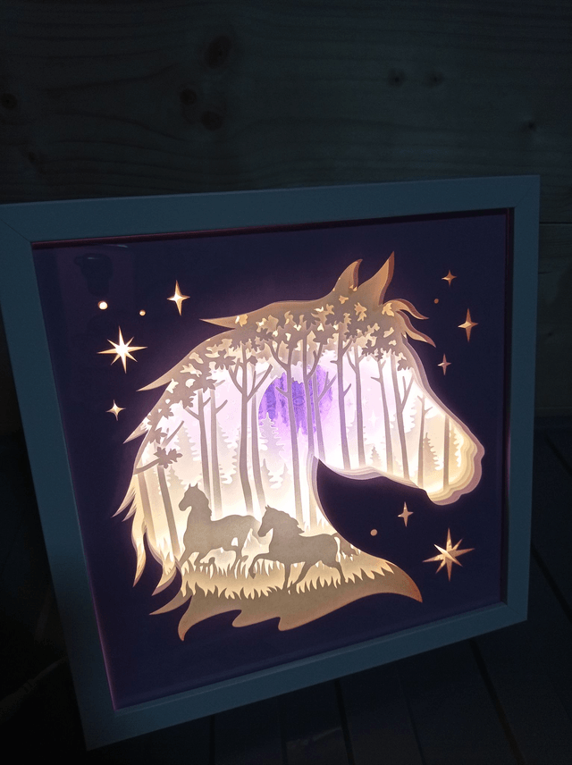 Boîte à lumière "Cheval"