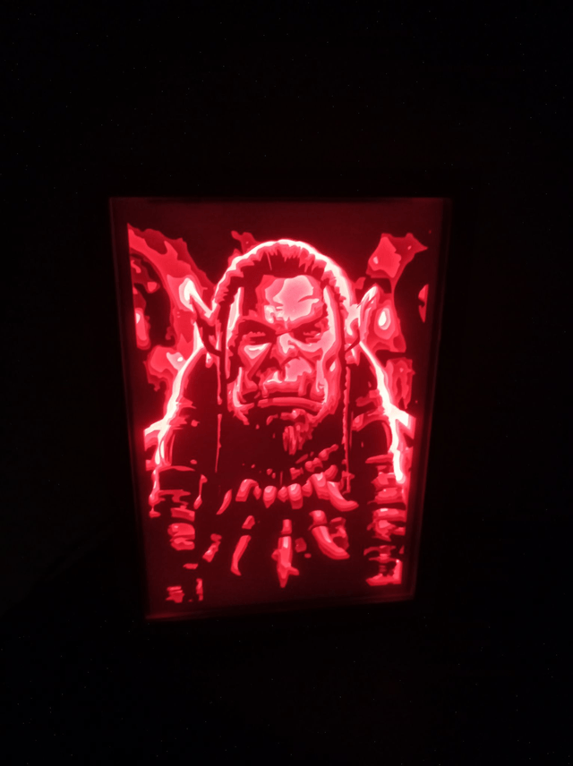 Boîte à lumière "World of Warcraft - Durotan"