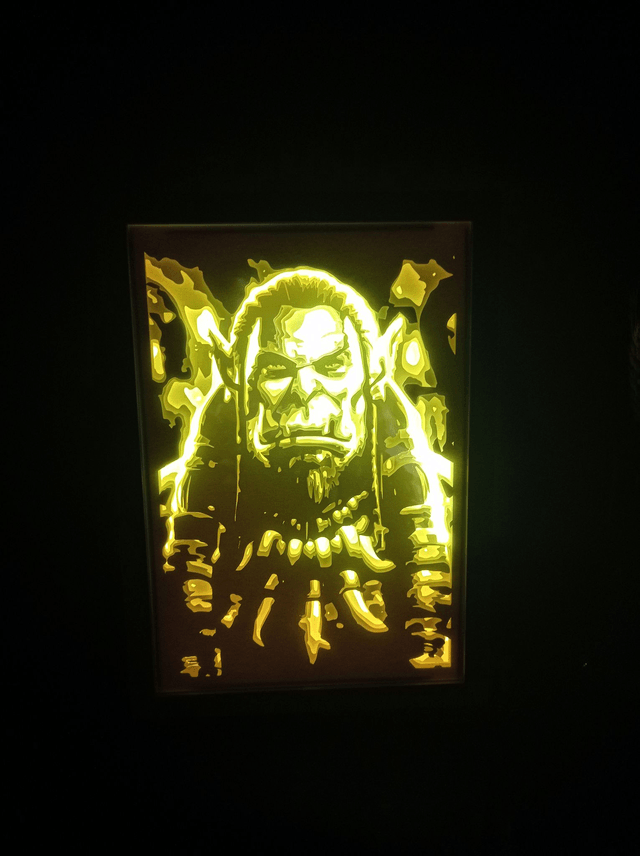 Boîte à lumière "World of Warcraft - Durotan"