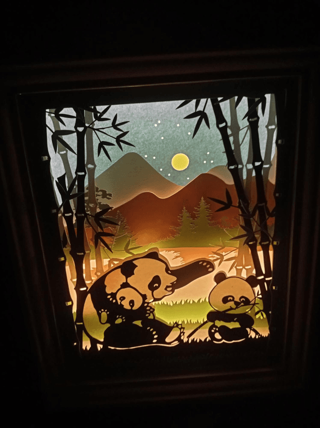 Boîte à lumière &quot;Panda&quot;