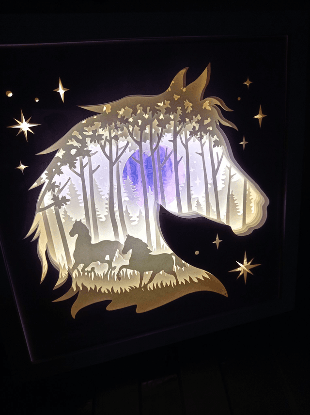Boîte à lumière &quot;Cheval&quot;