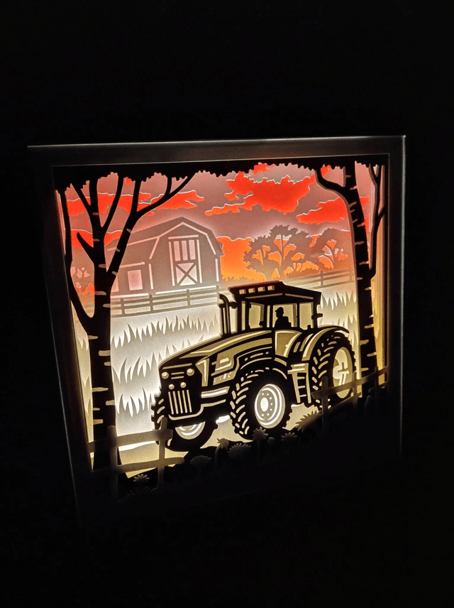 Boîte à lumière &quot;Tracteur&quot;